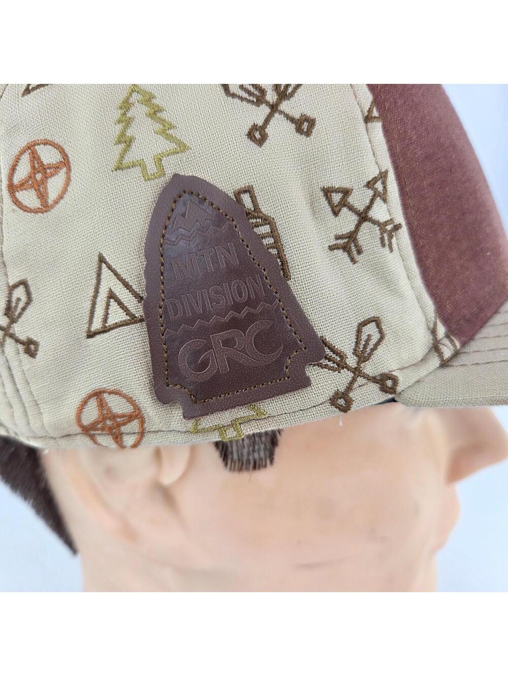 Grassroots California Mountain Division Hats Snapback Brown Hiking Camping Hat - Picture 10 of 12